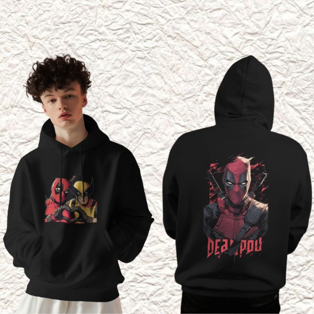 Deadpool & Wolverine Showdown Hoodie [Front & Back printed]